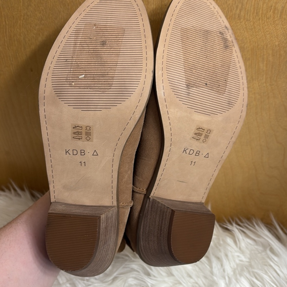 Kelsi Dagger Chestnut Suede Western Ankle Booties - Picture 3 of 13
